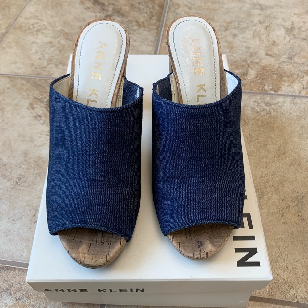 Anne Klein Denim Heels.